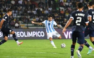 Argentina rescató un empate sobre la hora ante Paraguay en su debut preolímpico