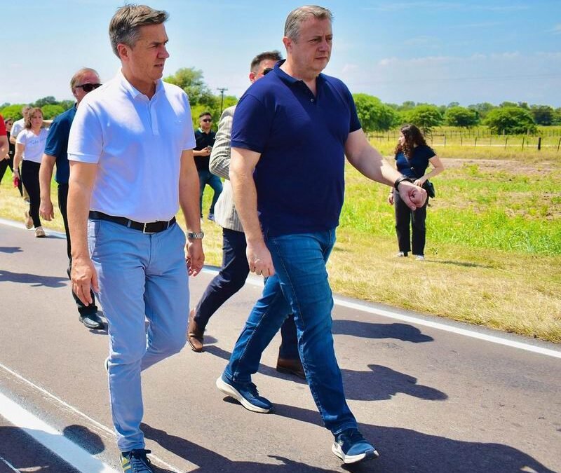 El gobernador Zdero inauguró la repavimentación de la ruta provincial 6