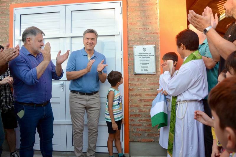 El gobernador inauguró la nueva capilla Nuestra Señora de Guadalupe