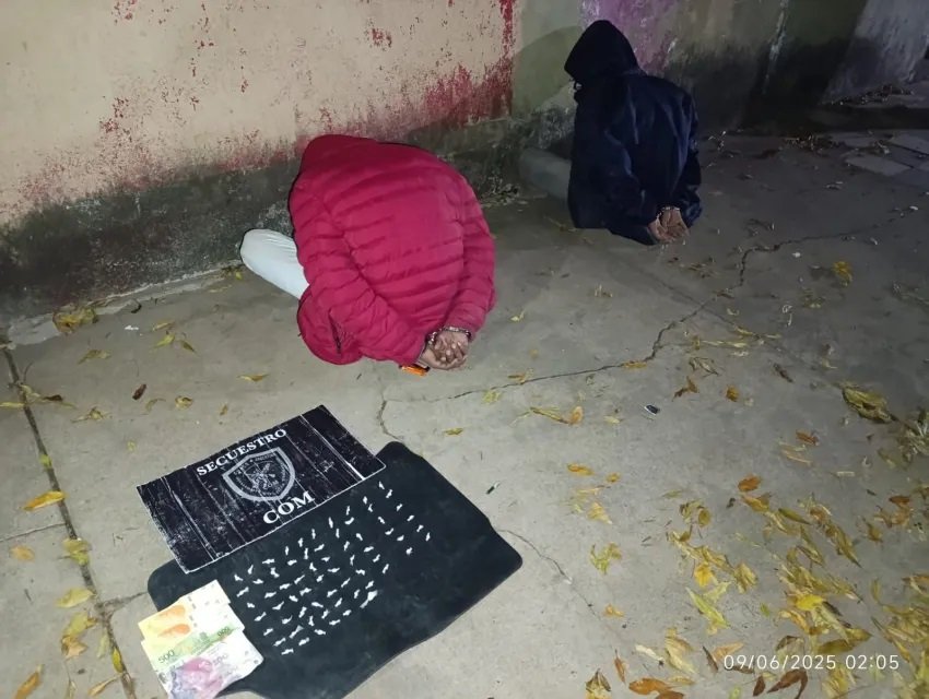 Narcomenudeo: detuvieron a dos jóvenes con varias dosis de cocaína listas para la venta