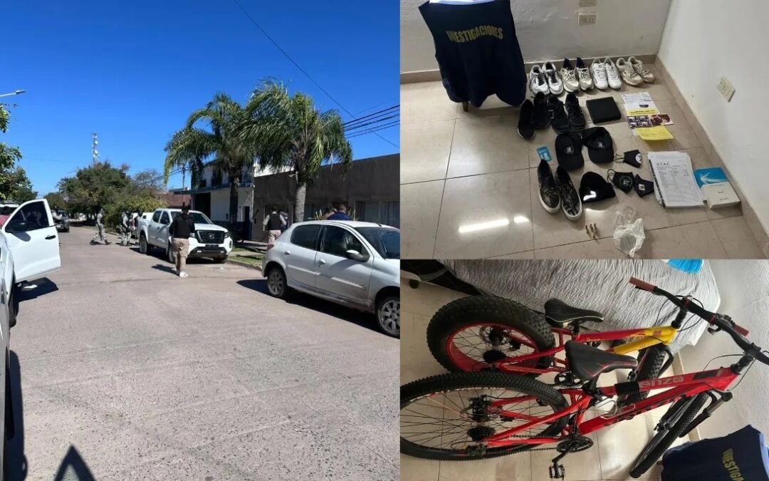 Allanamiento en Sáenz Peña por un robo a mano armada: secuestraron armas y documentación