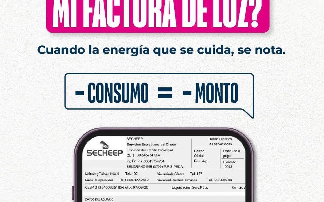 Secheep concientiza sobre consumo eficiente