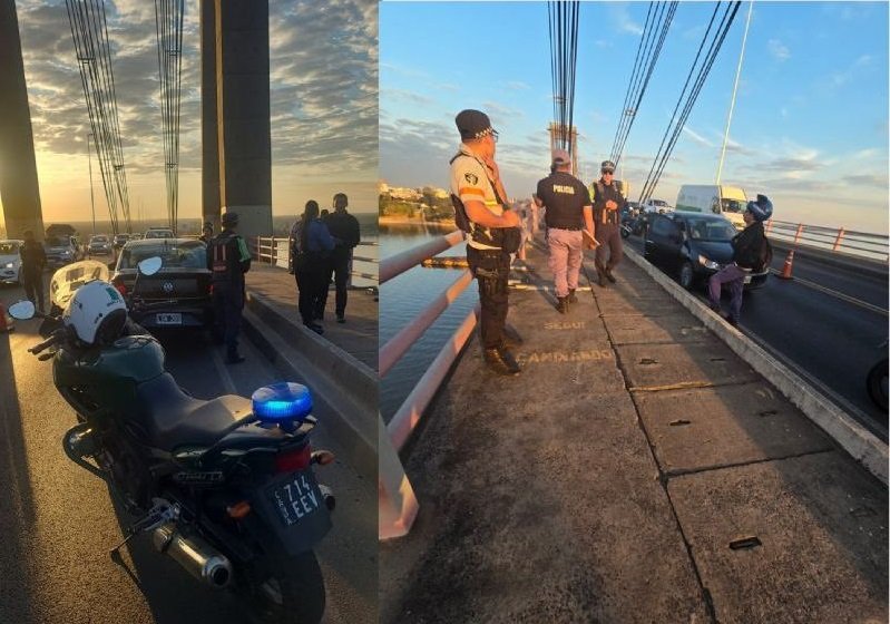 Finalizó la búsqueda de Alexis Villalba sin hallar su cuerpo: se había arrojado desde el puente