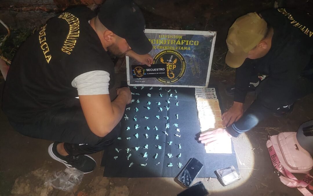 Resistencia: detuvieron a dos jóvenes con 65 «bochitas» de cocaína