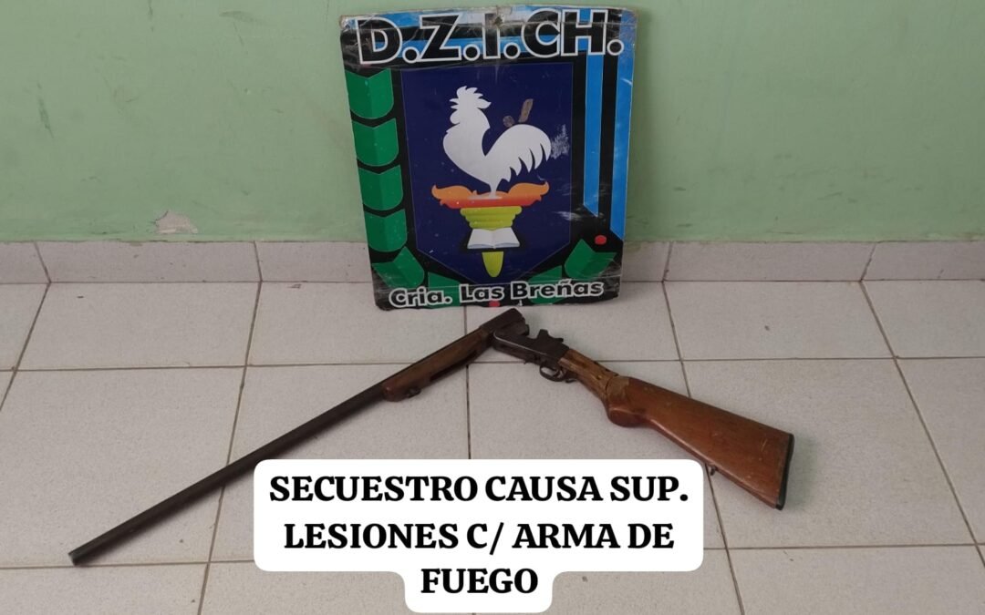 Las Breñas: menor recibió un disparo y hay un detenido