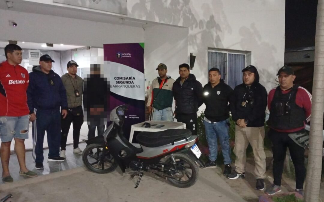 Recuperan moto robada a delivery y detienen a un adolescente
