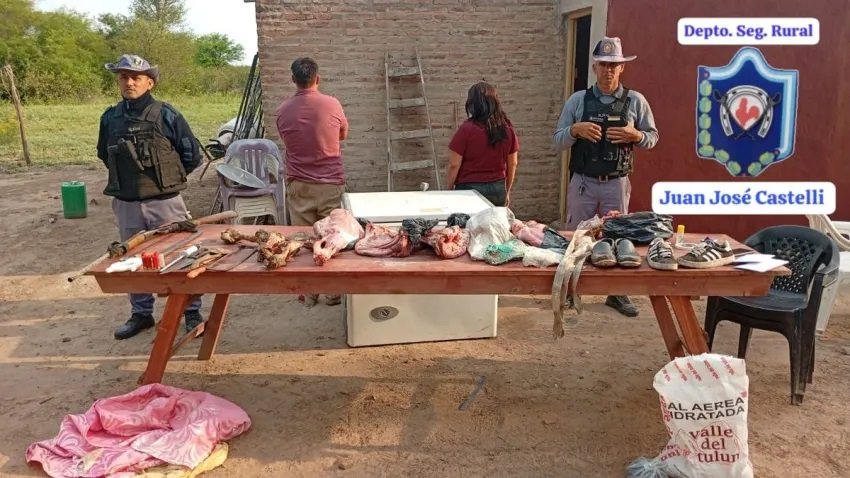Tres Isletas: robaron un ternero, lo carnearon y escondieron la carne en un lavarropas