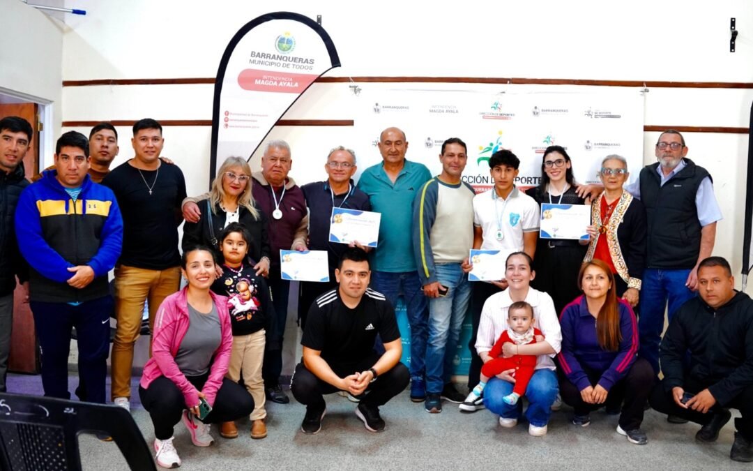 Barranqueras brilla con sus deportistas en el Día del Deporte Chaqueño